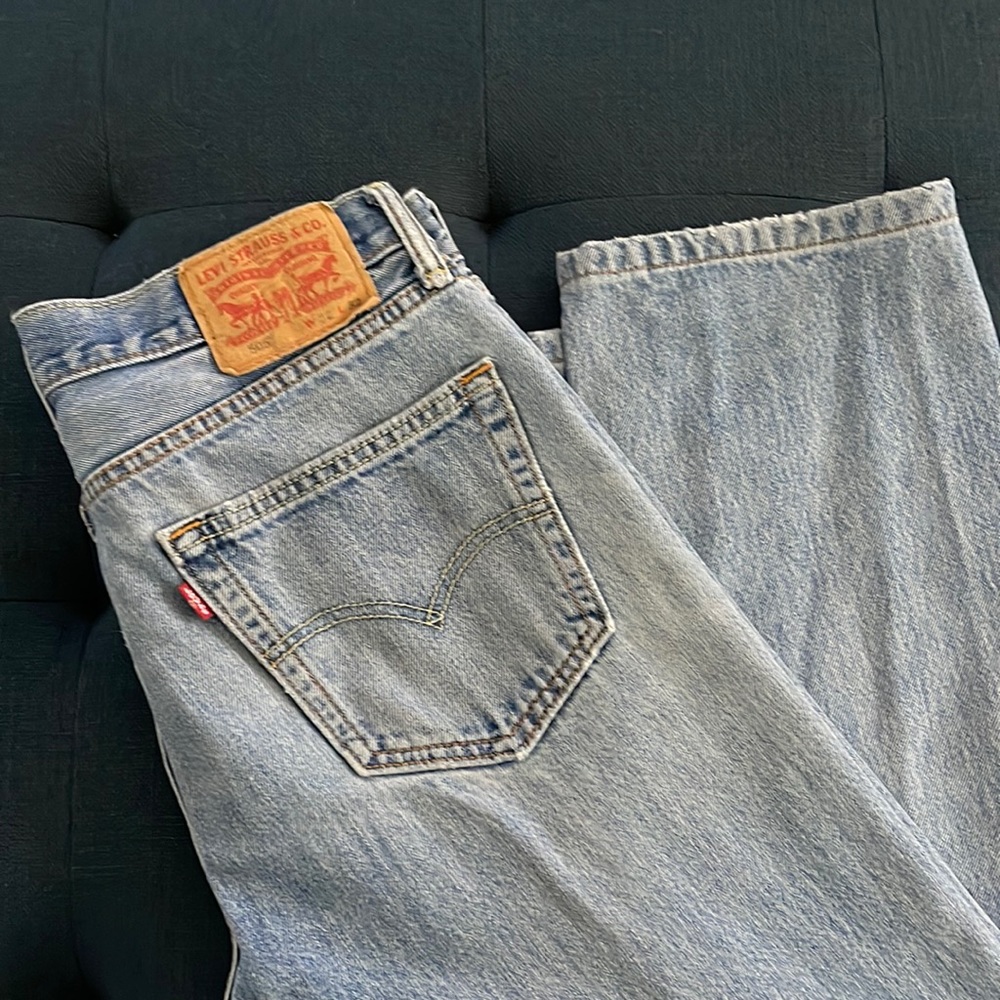 Levi's Men Jeans Straight Light Blue Denim